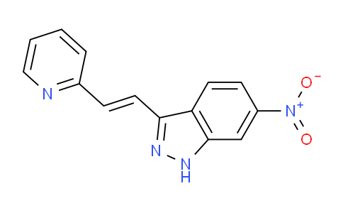 CAS No. 1800295-32-2, (E)-6-Nitro-3-(2-(pyridin-2-yl)vinyl)-1H-indazole