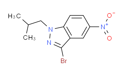 CAS No. 1352514-55-6, 3-Bromo-1-isobutyl-5-nitro-1H-indazole