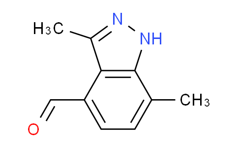 CAS No. 1823320-96-2, 3,7-Dimethyl-1H-indazole-4-carbaldehyde