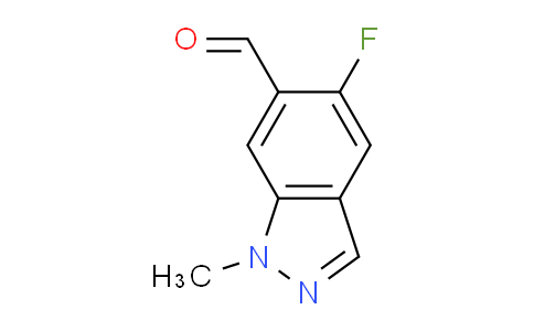 CAS No. 1286734-88-0, 5-Fluoro-1-methyl-1H-indazole-6-carbaldehyde