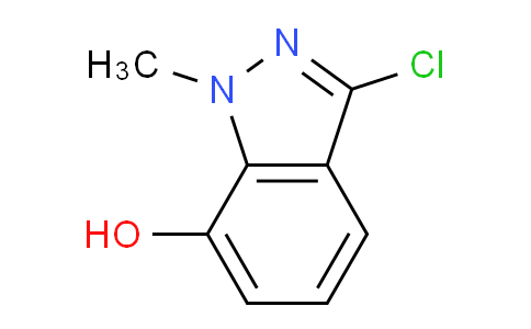 CAS No. 1782007-13-9, 3-Chloro-1-methyl-1H-indazol-7-ol