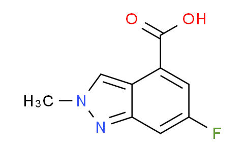 CAS No. 1783788-67-9, 6-Fluoro-2-methyl-2H-indazole-4-carboxylic acid