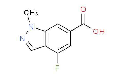 CAS No. 1780713-33-8, 4-Fluoro-1-methyl-1H-indazole-6-carboxylic acid