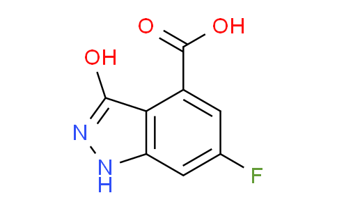 CAS No. 885521-93-7, 6-Fluoro-3-hydroxy-1H-indazole-4-carboxylic acid