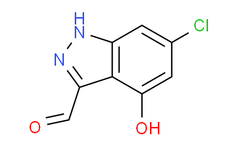 CAS No. 887569-72-4, 6-Chloro-4-hydroxy-1H-indazole-3-carbaldehyde