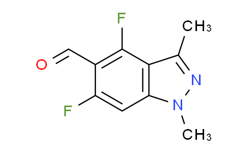 CAS No. 1824065-68-0, 4,6-Difluoro-1,3-dimethyl-1H-indazole-5-carbaldehyde