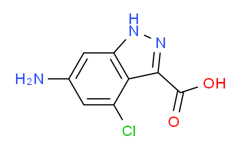 CAS No. 885519-31-3, 6-Amino-4-chloro-1H-indazole-3-carboxylic acid