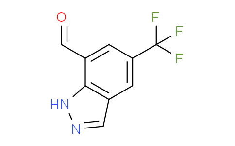 CAS No. 1100212-67-6, 5-(Trifluoromethyl)-1H-indazole-7-carbaldehyde