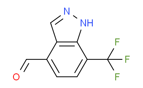 CAS No. 1956327-85-7, 7-(Trifluoromethyl)-1H-indazole-4-carbaldehyde