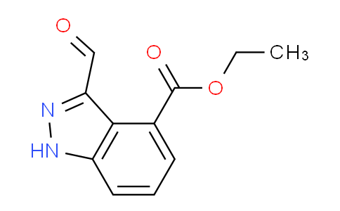 CAS No. 1416374-84-9, Ethyl 3-formyl-1H-indazole-4-carboxylate