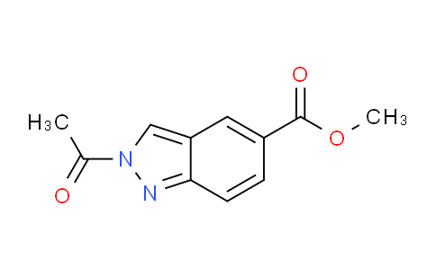 CAS No. 1308649-95-7, Methyl 2-acetyl-2H-indazole-5-carboxylate