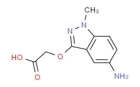 CAS No. 1706455-84-6, 2-((5-Amino-1-methyl-1H-indazol-3-yl)oxy)acetic acid