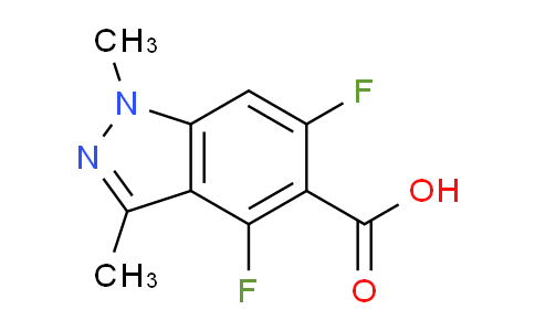 CAS No. 1329167-02-3, 4,6-Difluoro-1,3-dimethyl-1H-indazole-5-carboxylic acid