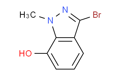 CAS No. 1782585-00-5, 3-Bromo-1-methyl-1H-indazol-7-ol
