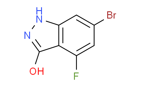 CAS No. 887568-01-6, 6-Bromo-4-fluoro-1H-indazol-3-ol