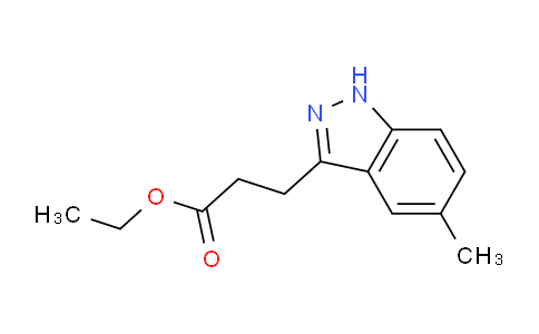 CAS No. 1956310-53-4, Ethyl 3-(5-methyl-1H-indazol-3-yl)propanoate