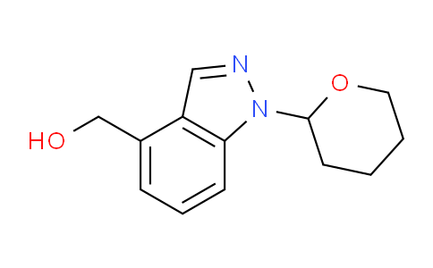 CAS No. 1337880-91-7, (1-(Tetrahydro-2H-pyran-2-yl)-1H-indazol-4-yl)methanol