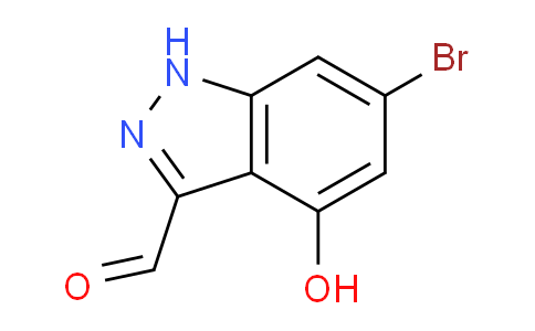 CAS No. 887568-85-6, 6-Bromo-4-hydroxy-1H-indazole-3-carbaldehyde