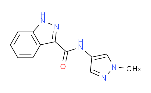 CAS No. 1376130-83-4, N-(1-Methyl-1H-pyrazol-4-yl)-1H-indazole-3-carboxamide