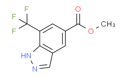 CAS No. 1374258-44-2, Methyl 7-(trifluoromethyl)-1H-indazole-5-carboxylate