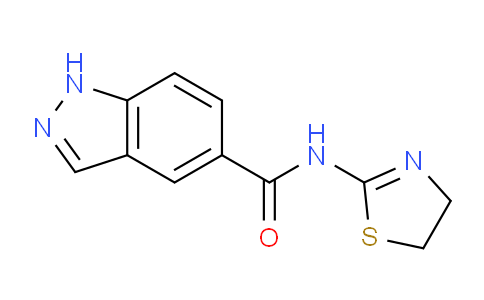 CAS No. 478829-03-7, N-(4,5-Dihydrothiazol-2-yl)-1H-indazole-5-carboxamide