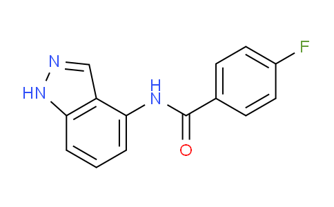 CAS No. 685108-36-5, 4-Fluoro-N-(1H-indazol-4-yl)benzamide