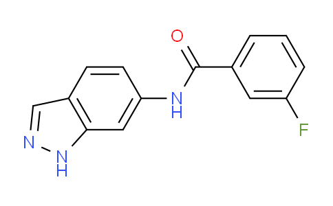 CAS No. 710310-83-1, 3-Fluoro-N-(1H-indazol-6-yl)benzamide
