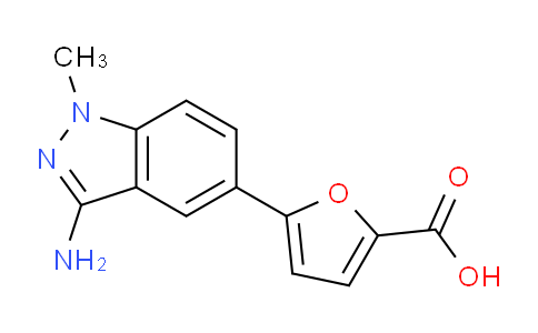 CAS No. 1956307-52-0, 5-(3-Amino-1-methyl-1H-indazol-5-yl)furan-2-carboxylic acid