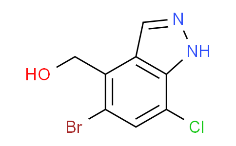CAS No. 1936119-69-5, (5-Bromo-7-chloro-1H-indazol-4-yl)methanol