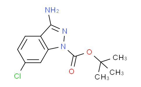 CAS No. 599191-67-0, tert-Butyl 3-amino-6-chloro-1H-indazole-1-carboxylate