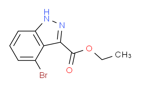 CAS No. 1220039-76-8, Ethyl 4-bromo-1H-indazole-3-carboxylate