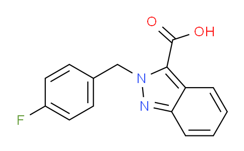 CAS No. 1316224-92-6, 2-(4-Fluorobenzyl)-2H-indazole-3-carboxylic acid
