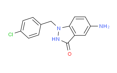 CAS No. 197584-45-5, 5-Amino-1-(4-chlorobenzyl)-1H-indazol-3(2H)-one