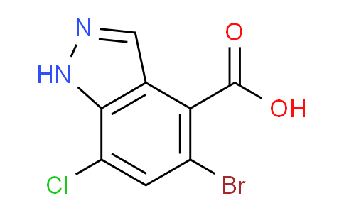 CAS No. 1935488-34-8, 5-Bromo-7-chloro-1H-indazole-4-carboxylic acid