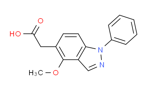 CAS No. 142504-02-7, 2-(4-Methoxy-1-phenyl-1H-indazol-5-yl)acetic acid