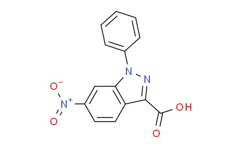 CAS No. 61360-50-7, 6-Nitro-1-phenyl-1H-indazole-3-carboxylic acid
