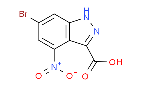 CAS No. 885518-61-6, 6-Bromo-4-nitro-1H-indazole-3-carboxylic acid
