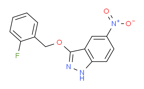 CAS No. 178160-29-7, 3-((2-Fluorobenzyl)oxy)-5-nitro-1H-indazole