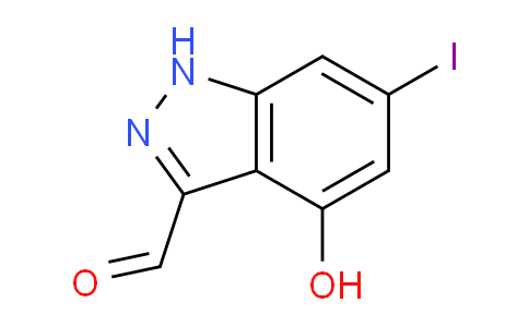 CAS No. 887570-50-5, 4-Hydroxy-6-iodo-1H-indazole-3-carbaldehyde