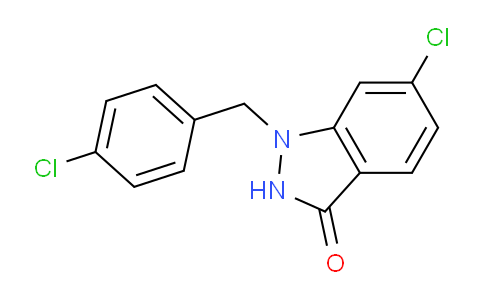 CAS No. 103427-60-7, 6-Chloro-1-(4-chlorobenzyl)-1H-indazol-3(2H)-one