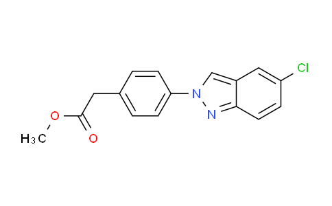 CAS No. 110127-25-8, Methyl 2-(4-(5-chloro-2H-indazol-2-yl)phenyl)acetate