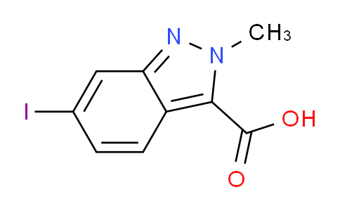 CAS No. 1086386-13-1, 6-Iodo-2-methyl-2H-indazole-3-carboxylic acid