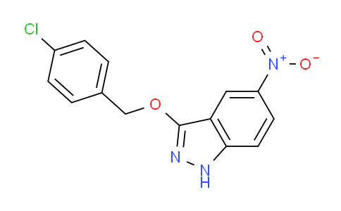 CAS No. 1365939-54-3, 3-((4-Chlorobenzyl)oxy)-5-nitro-1H-indazole