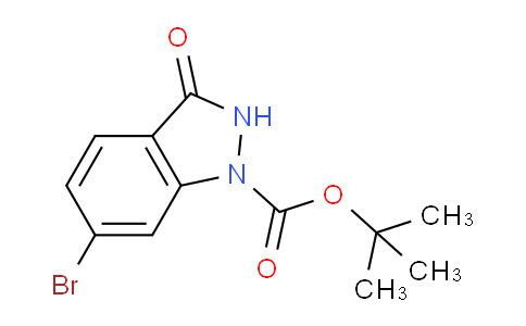 CAS No. 1260888-89-8, tert-Butyl 6-bromo-3-oxo-2,3-dihydro-1H-indazole-1-carboxylate