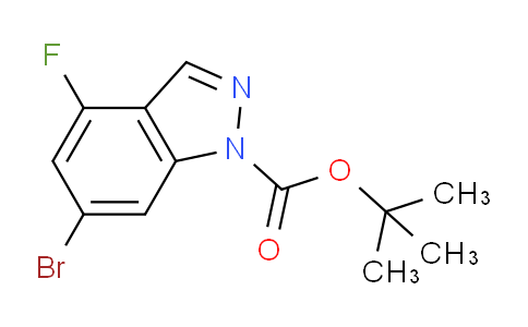 CAS No. 1305320-58-4, tert-Butyl 6-bromo-4-fluoro-1H-indazole-1-carboxylate