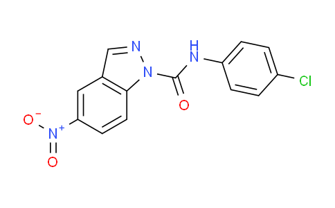 CAS No. 89331-91-9, N-(4-Chlorophenyl)-5-nitro-1H-indazole-1-carboxamide