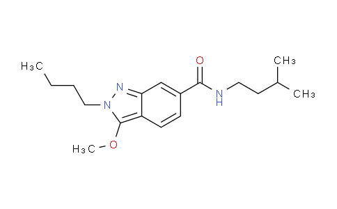 CAS No. 919107-04-3, 2-Butyl-N-isopentyl-3-methoxy-2H-indazole-6-carboxamide