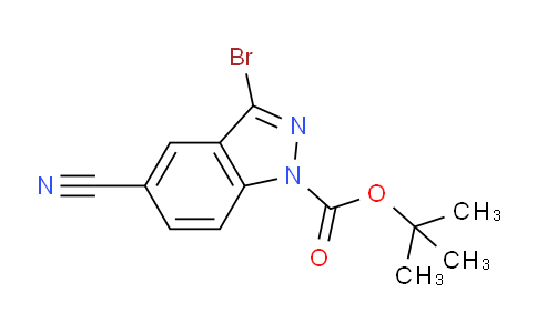 CAS No. 473416-06-7, tert-Butyl 3-bromo-5-cyano-1H-indazole-1-carboxylate