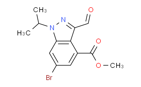 CAS No. 1346703-56-7, Methyl 6-bromo-3-formyl-1-isopropyl-1H-indazole-4-carboxylate