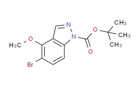 CAS No. 1374651-94-1, tert-Butyl 5-bromo-4-methoxy-1H-indazole-1-carboxylate